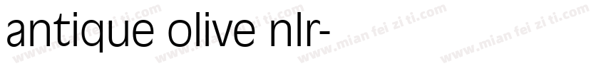 antique olive nlr字体转换